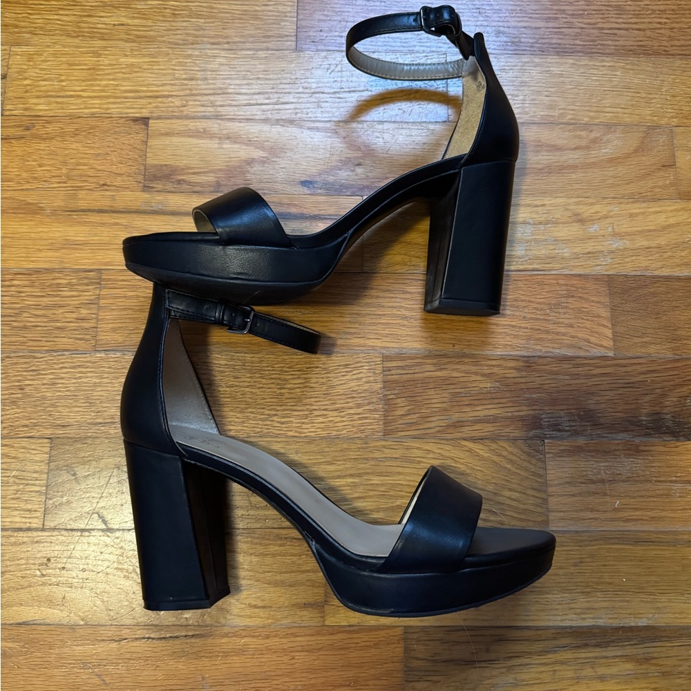 Elegant Black Women's Platform Heels